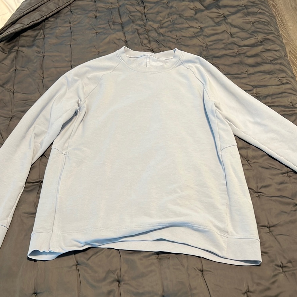 Citysweat crew light blue Lululemon XL